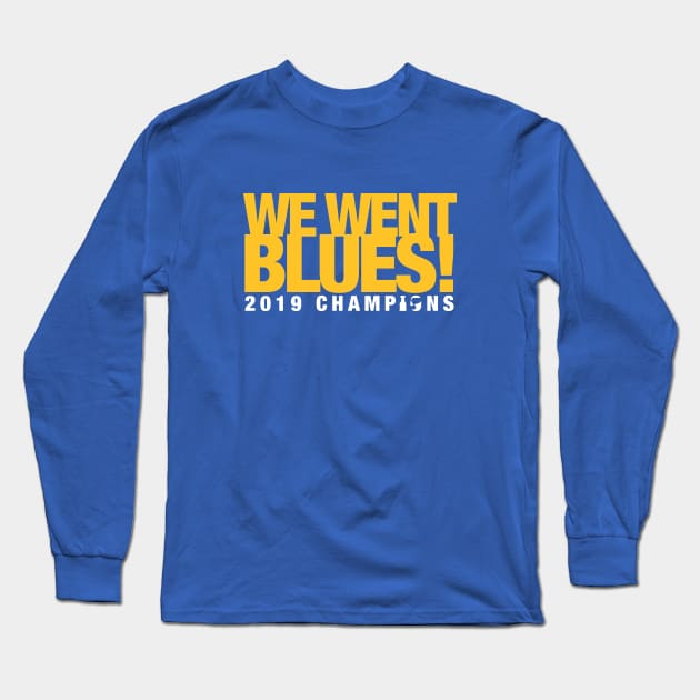 We Went Blues! Long Sleeve T-Shirt by Americo Creative